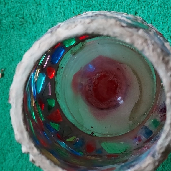 Stained glass candle holder - Picture 2 of 4